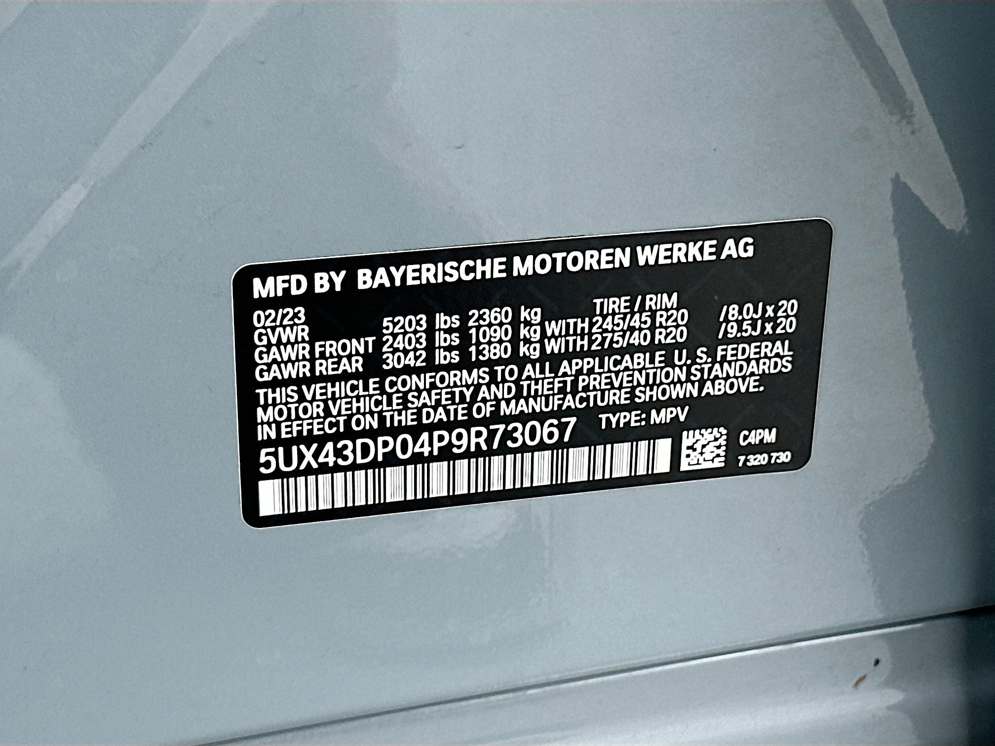 Certified 2023 BMW X3 sDrive30i w/ M Sport Package RWD image 34