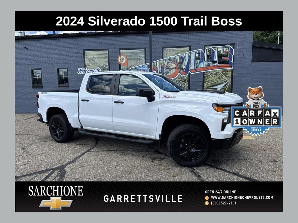 Used 2024 Chevrolet Silverado 1500 Custom Trail Boss AWD/4WD image 1