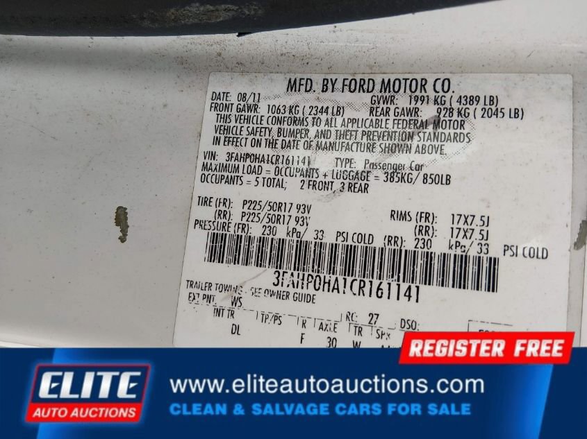 Used 2012 Ford Fusion SE image 18