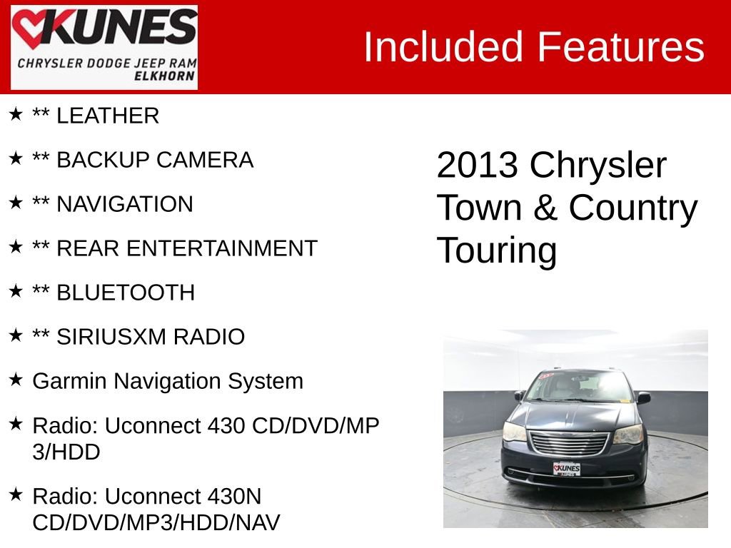 Used 2013 Chrysler Town & Country Touring image 3