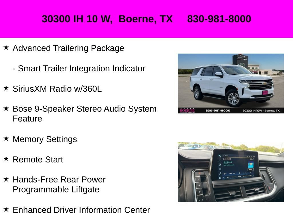 Used 2023 Chevrolet Tahoe LT w/ Luxury Package RWD image 37