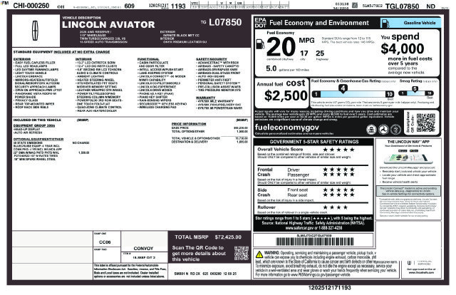 New 2026 Lincoln Aviator Reserve AWD/4WD image 31