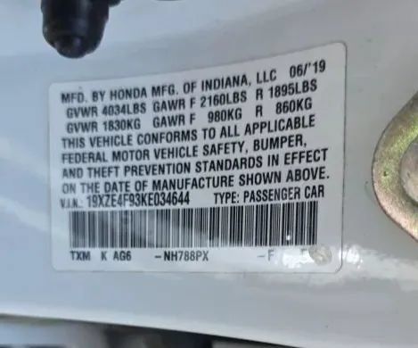 Used 2019 Honda Insight Touring image 57