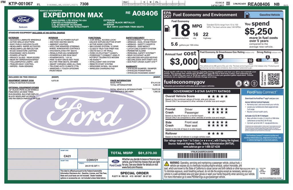 Used 2024 Ford Expedition Max Limited AWD/4WD image 6
