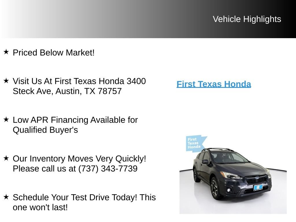 Used 2018 Subaru Crosstrek 2.0i Limited AWD/4WD image 10