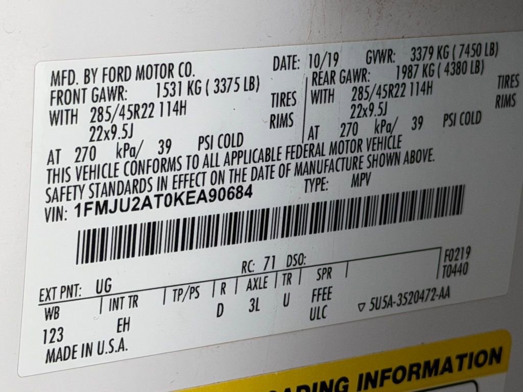 Used 2019 Ford Expedition Limited w/ Equipment Group 302A image 35