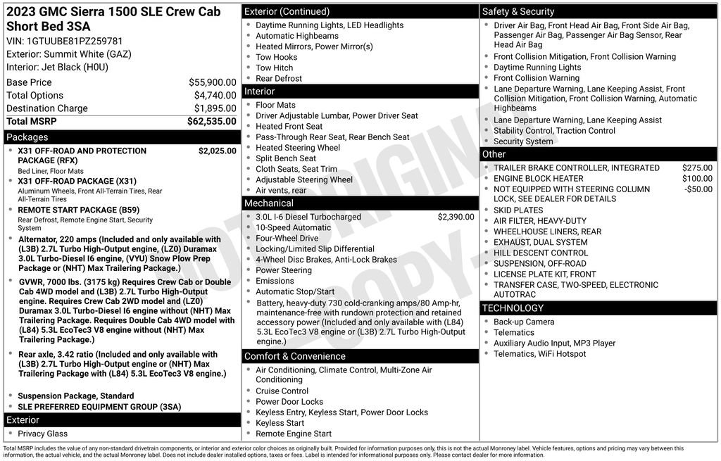 Used 2023 GMC Sierra 1500 SLE image 24