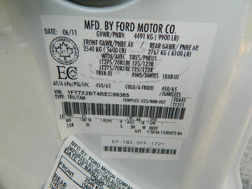 Used 2011 Ford F250 XLT w/ Advanced Security Group AWD/4WD image 17