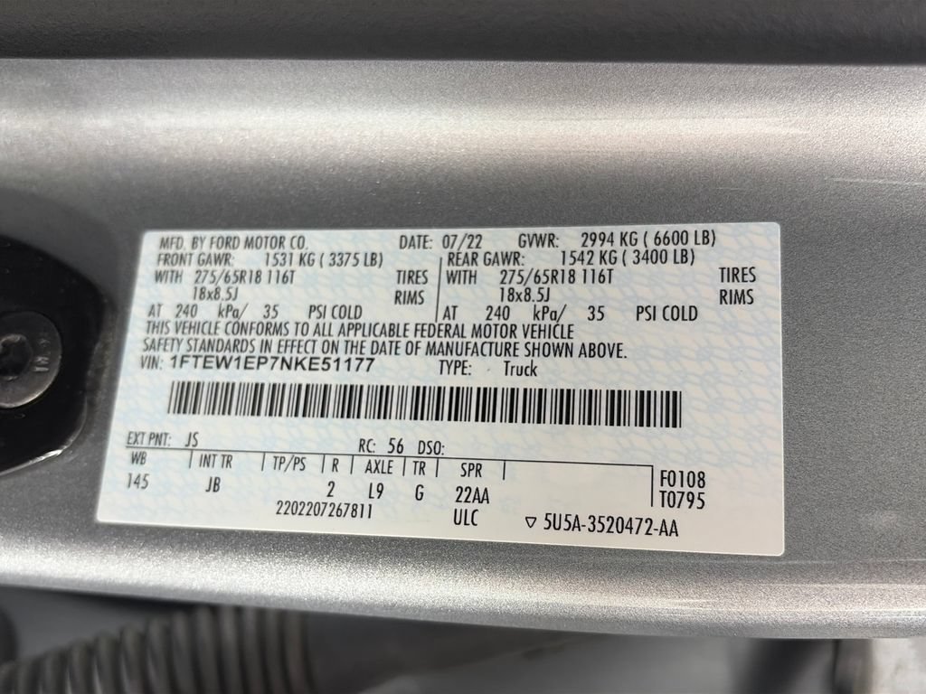 Used 2022 Ford F150 XL w/ STX Appearance Package AWD/4WD image 9