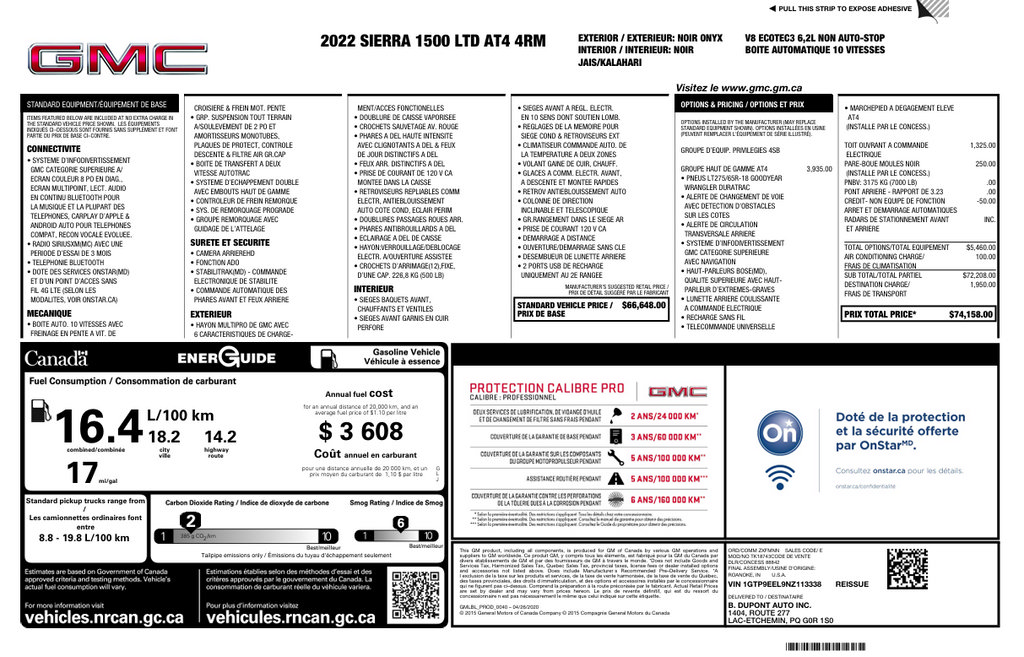 Used 2022 GMC Sierra 1500 AT4 w/ AT4 Premium Package AWD/4WD image 3