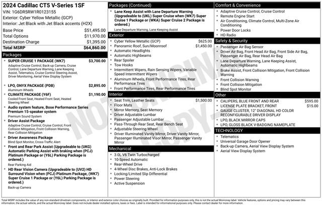 Used 2024 Cadillac CT5 V w/ Super Cruise 1 Package image 2