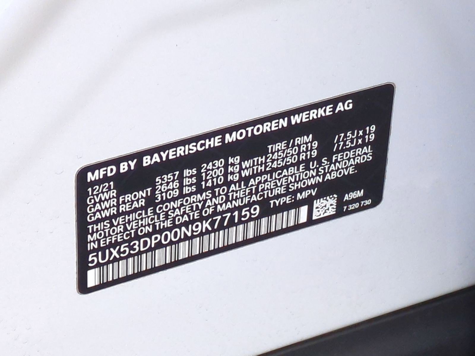 Used 2022 BMW X3 xDrive30i w/ Convenience Package AWD/4WD image 36