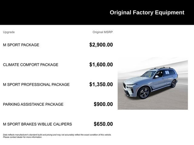 Used 2024 BMW X7 xDrive40i w/ M Sport Package image 9