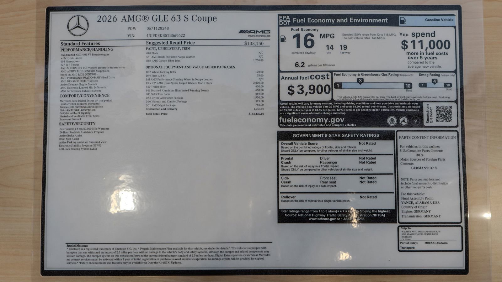 New 2026 Mercedes-Benz GLE 63 AMG S image 36