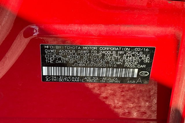 Used 2016 Lexus IS 200t w/ Navigation System Package RWD image 34