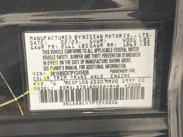 Used 2023 Nissan Sentra SV w/ All-Weather Package FWD image 23