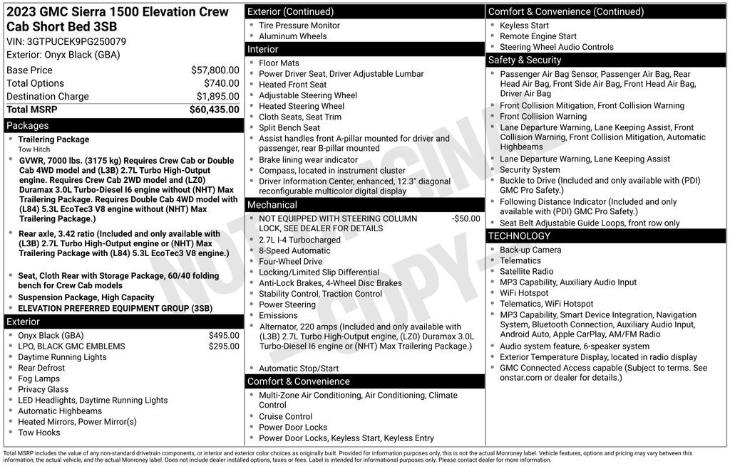 Certified 2023 GMC Sierra 1500 Elevation AWD/4WD image 5