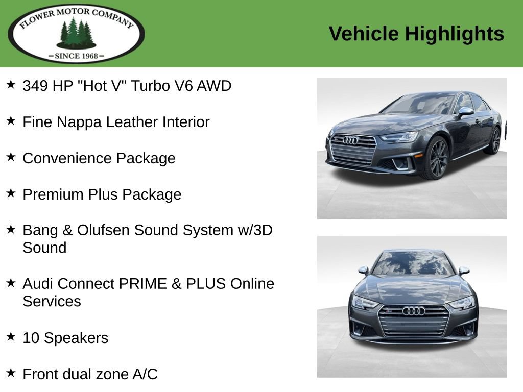 Used 2019 Audi S4 Premium Plus w/ Premium Plus Package AWD/4WD image 4