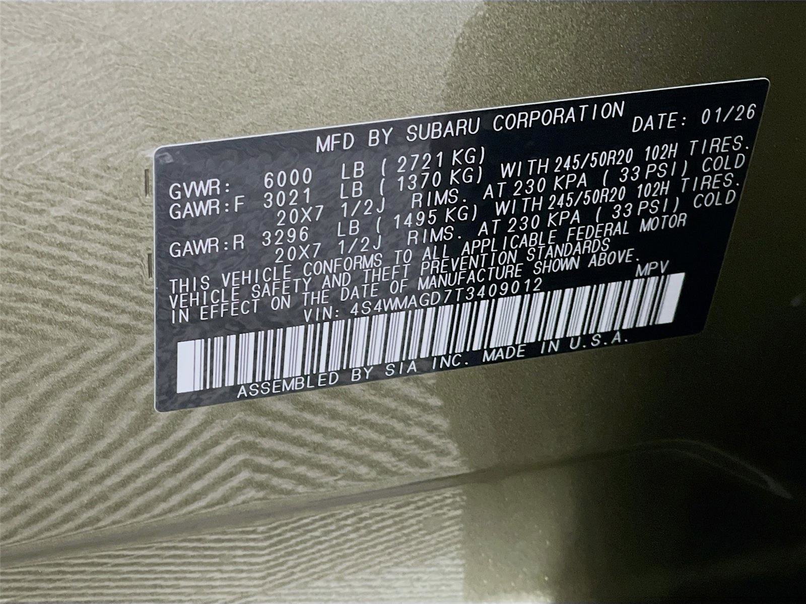 New 2026 Subaru Ascent Limited image 24