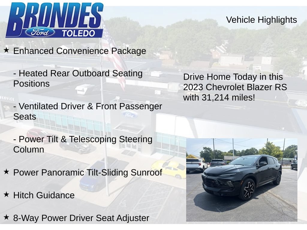 Used 2023 Chevrolet Blazer RS w/ Driver Confidence II Package FWD image 17