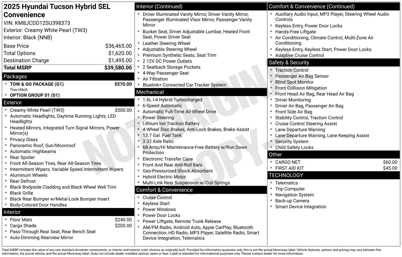 Certified 2025 Hyundai Tucson SEL w/ Tow & Go Package AWD/4WD image 40