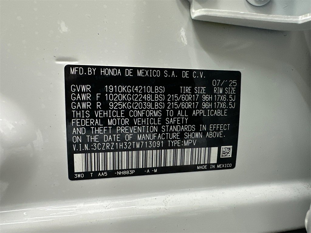 New 2026 Honda HR-V LX image 33