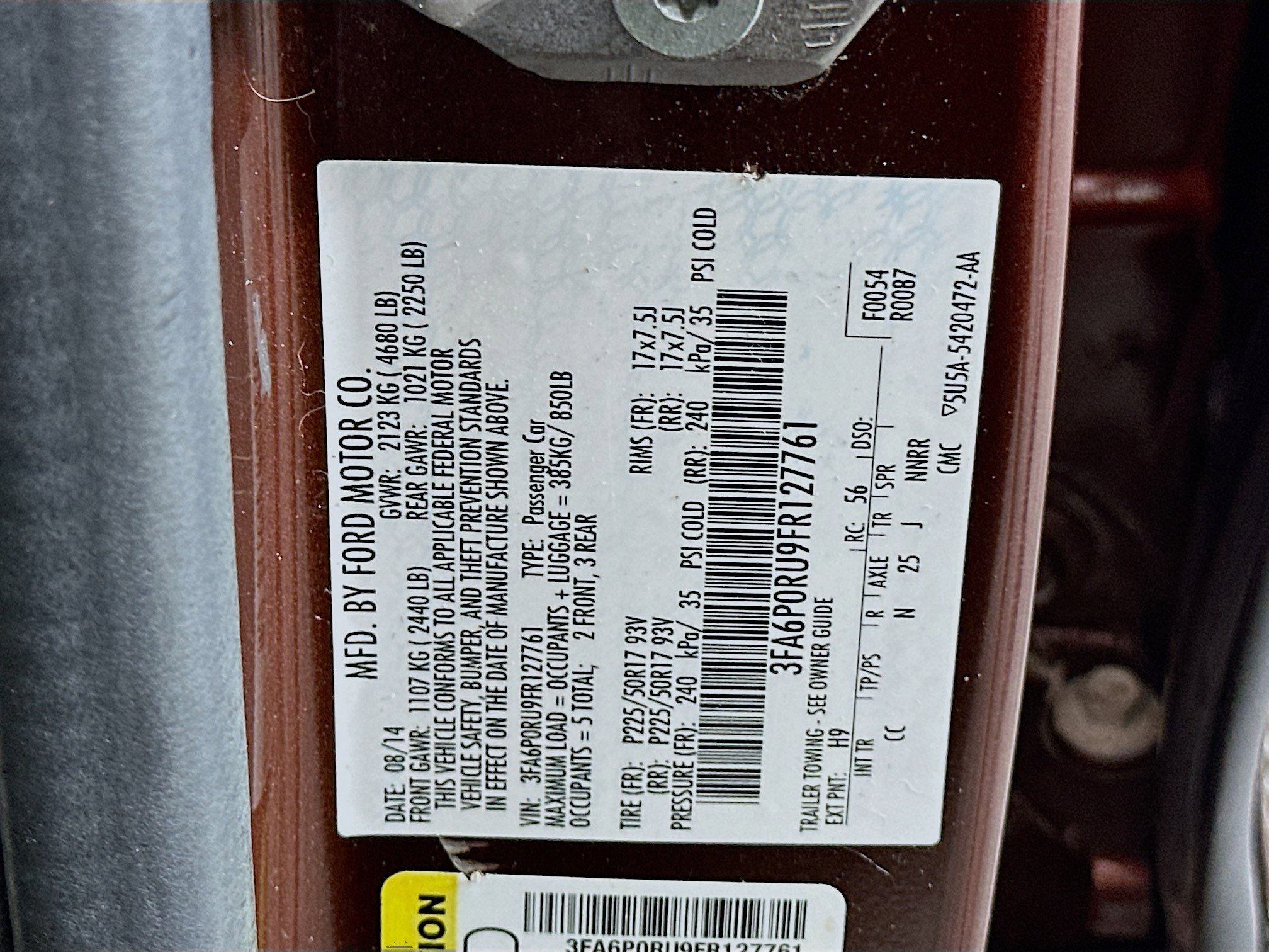 Used 2015 Ford Fusion Titanium image 12