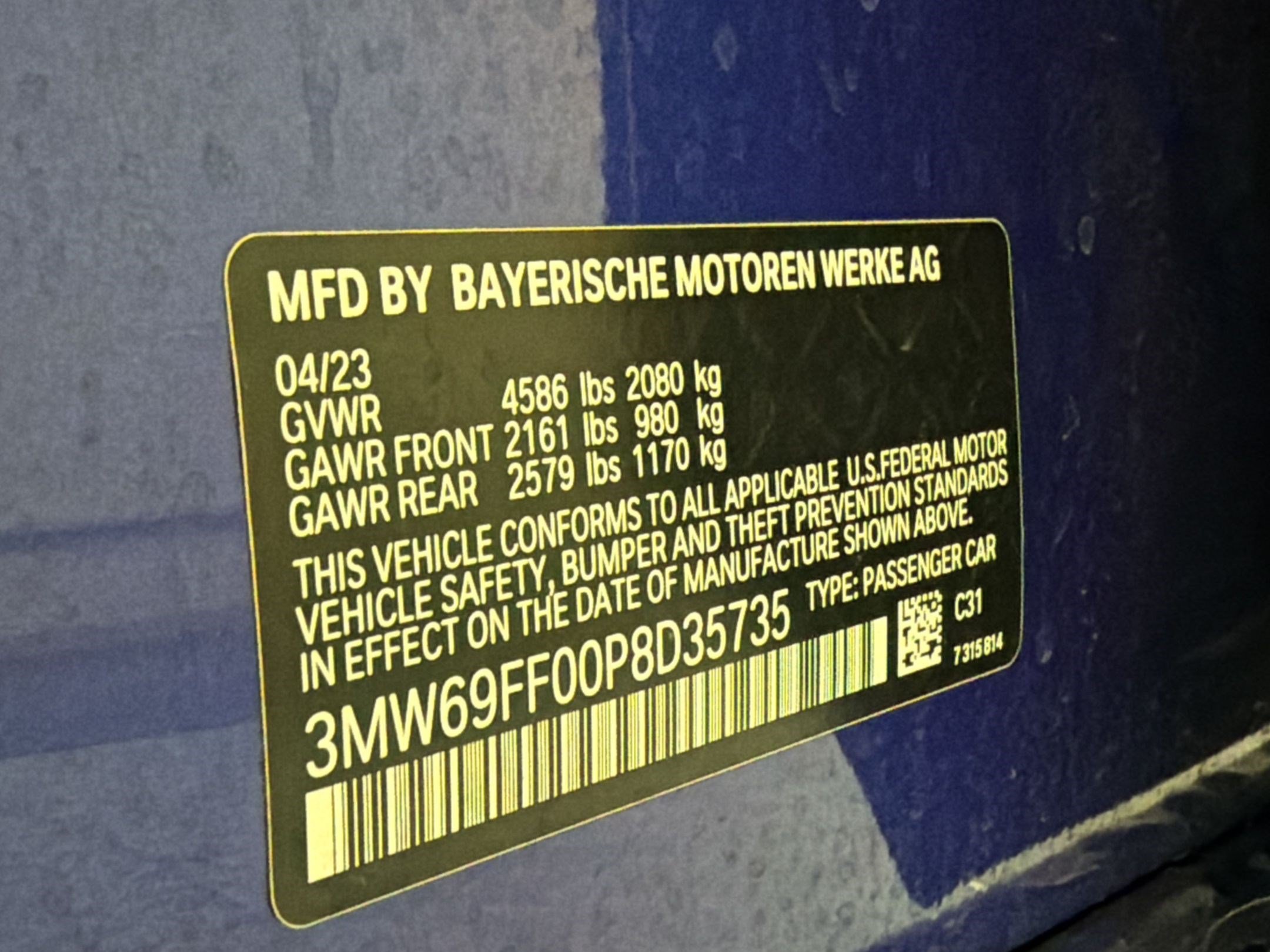 Certified 2023 BMW 330i Sedan w/ M Sport Package RWD image 17
