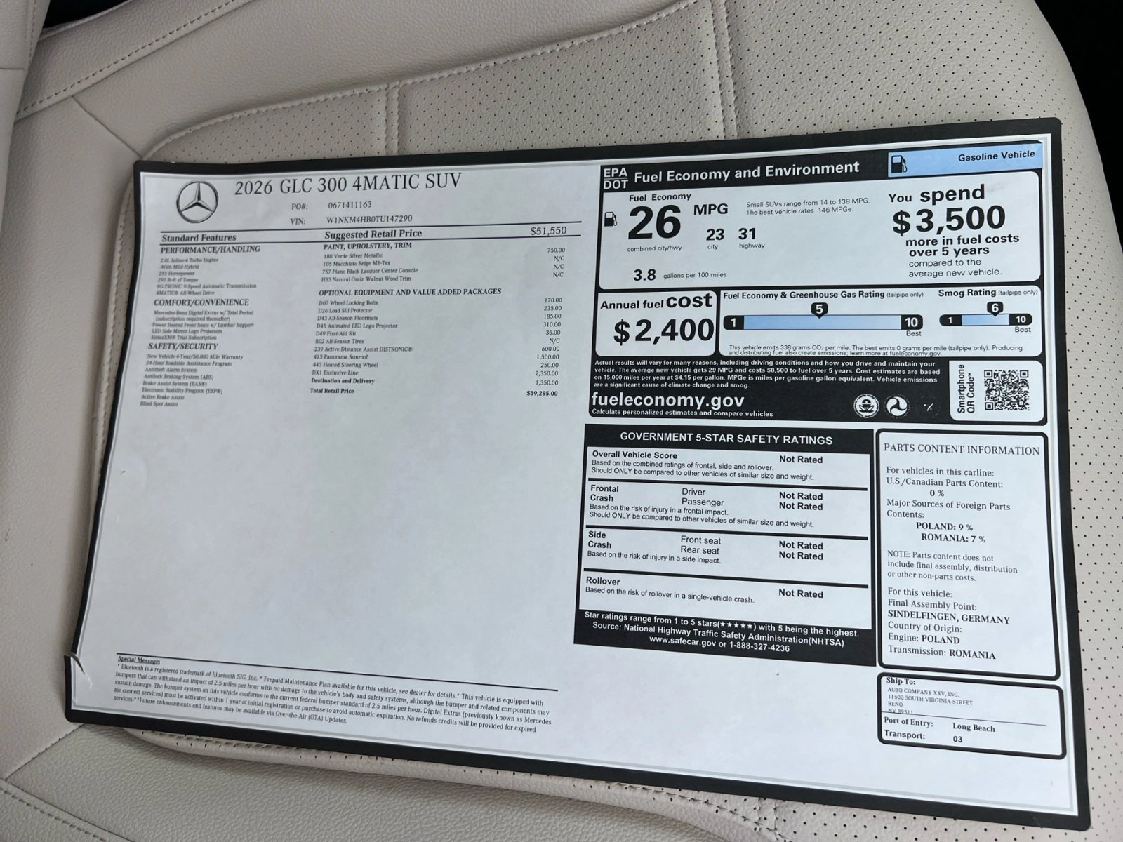 New 2026 Mercedes-Benz GLC 300 4MATIC image 19
