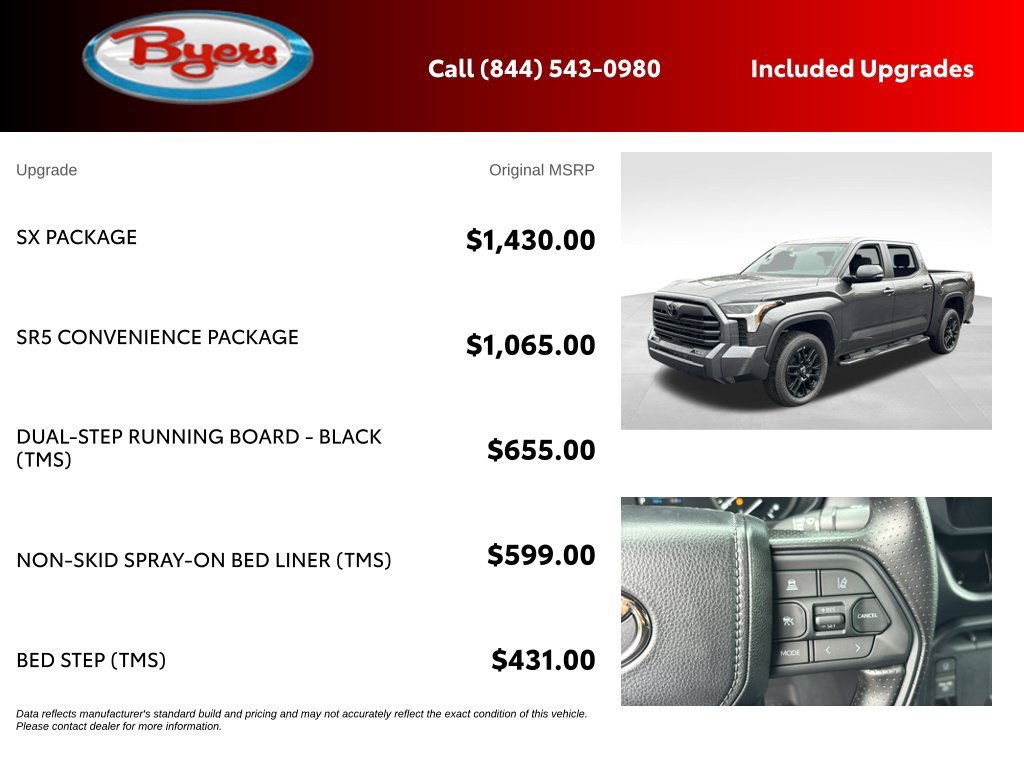 New 2026 Toyota Tundra SR5 w/ SX Package AWD/4WD image 5