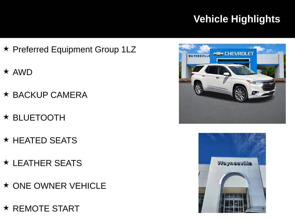 Used 2018 Chevrolet Traverse Premier AWD/4WD image 2