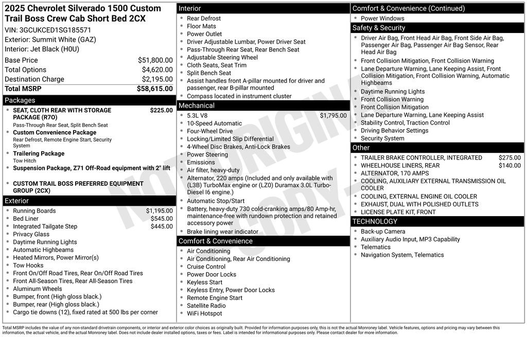 Certified 2025 Chevrolet Silverado 1500 Custom Trail Boss image 34