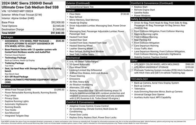 Used 2024 GMC Sierra 2500 Denali Ultimate AWD/4WD image 27