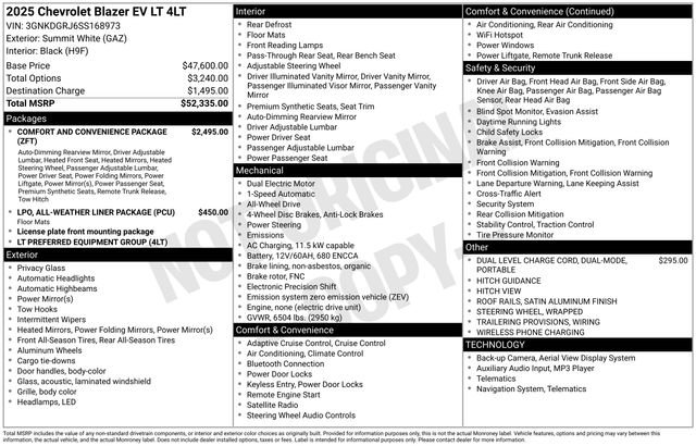 New 2025 Chevrolet Blazer EV LT AWD/4WD image 6