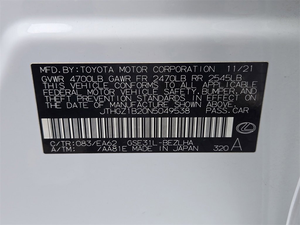 Used 2022 Lexus IS 350 F Sport image 34