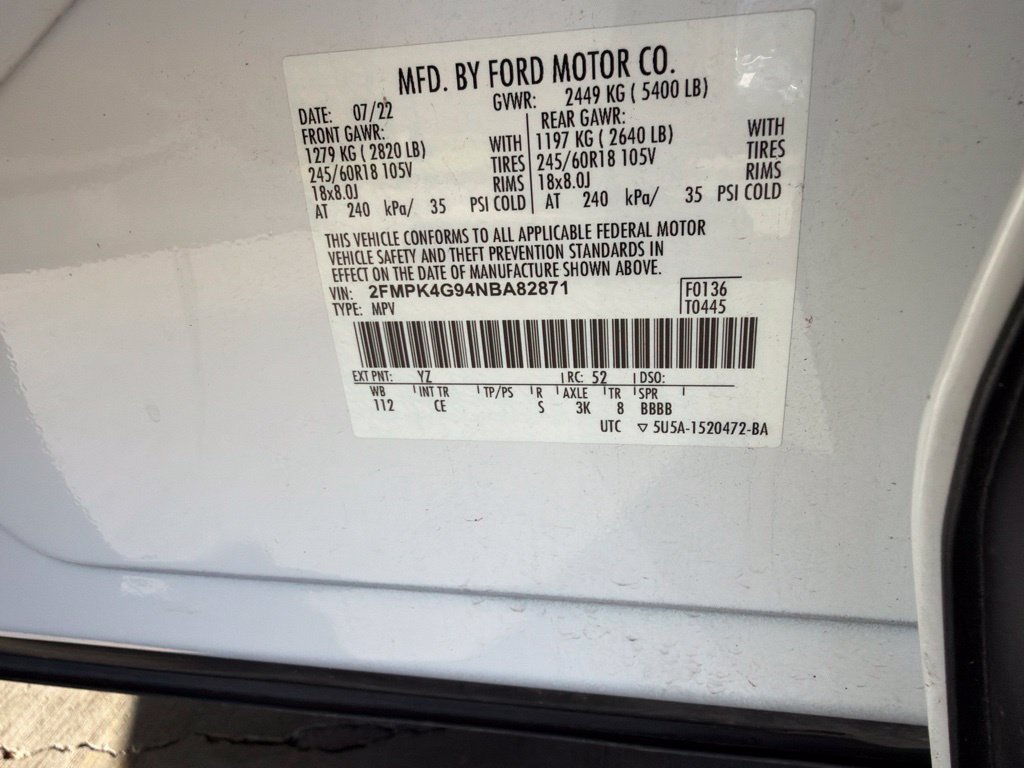 Used 2022 Ford Edge SE AWD/4WD image 11