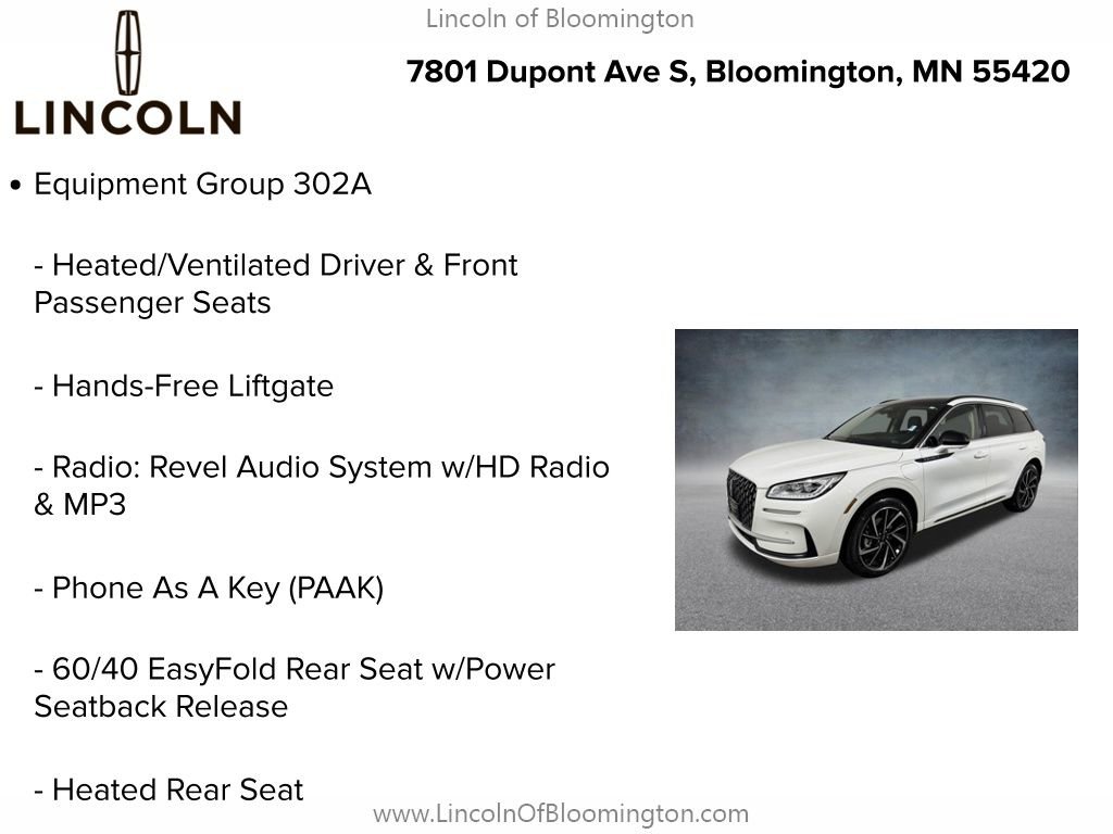New 2025 Lincoln Corsair Grand Touring w/ Equipment Group 302A AWD/4WD image 9