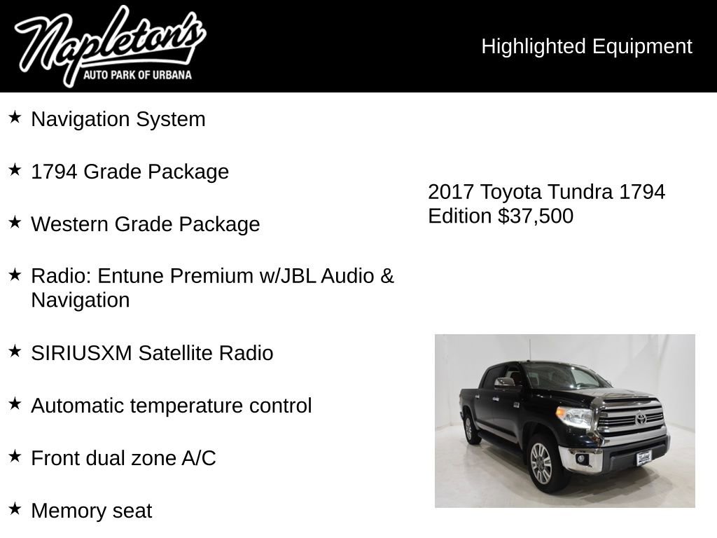 Used 2017 Toyota Tundra 1794 Edition image 16