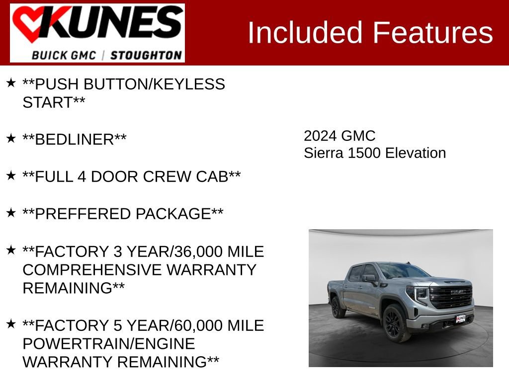 Used 2024 GMC Sierra 1500 Elevation AWD/4WD image 3
