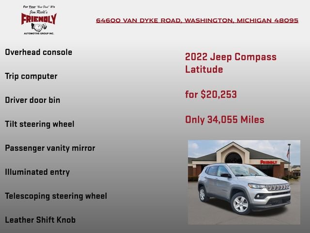 Used 2022 Jeep Compass Latitude AWD/4WD image 30
