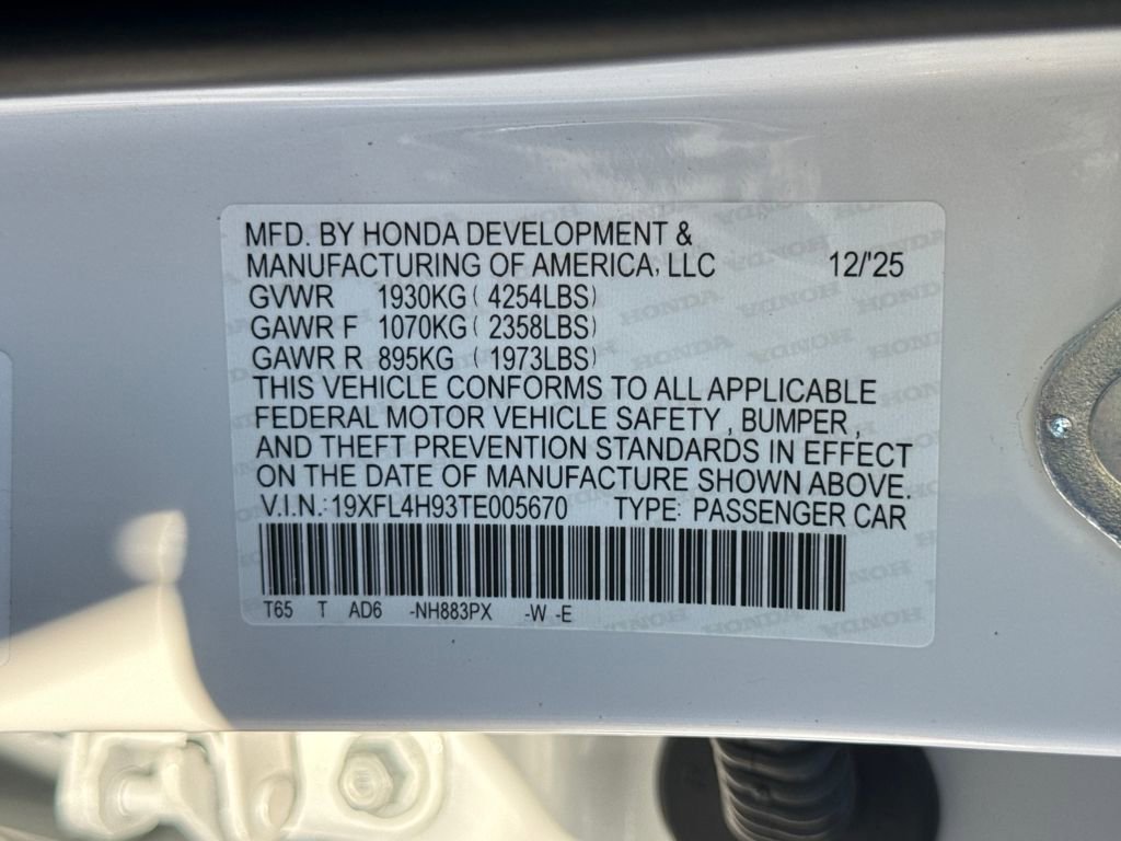 New 2026 Honda Civic Sport Touring image 28