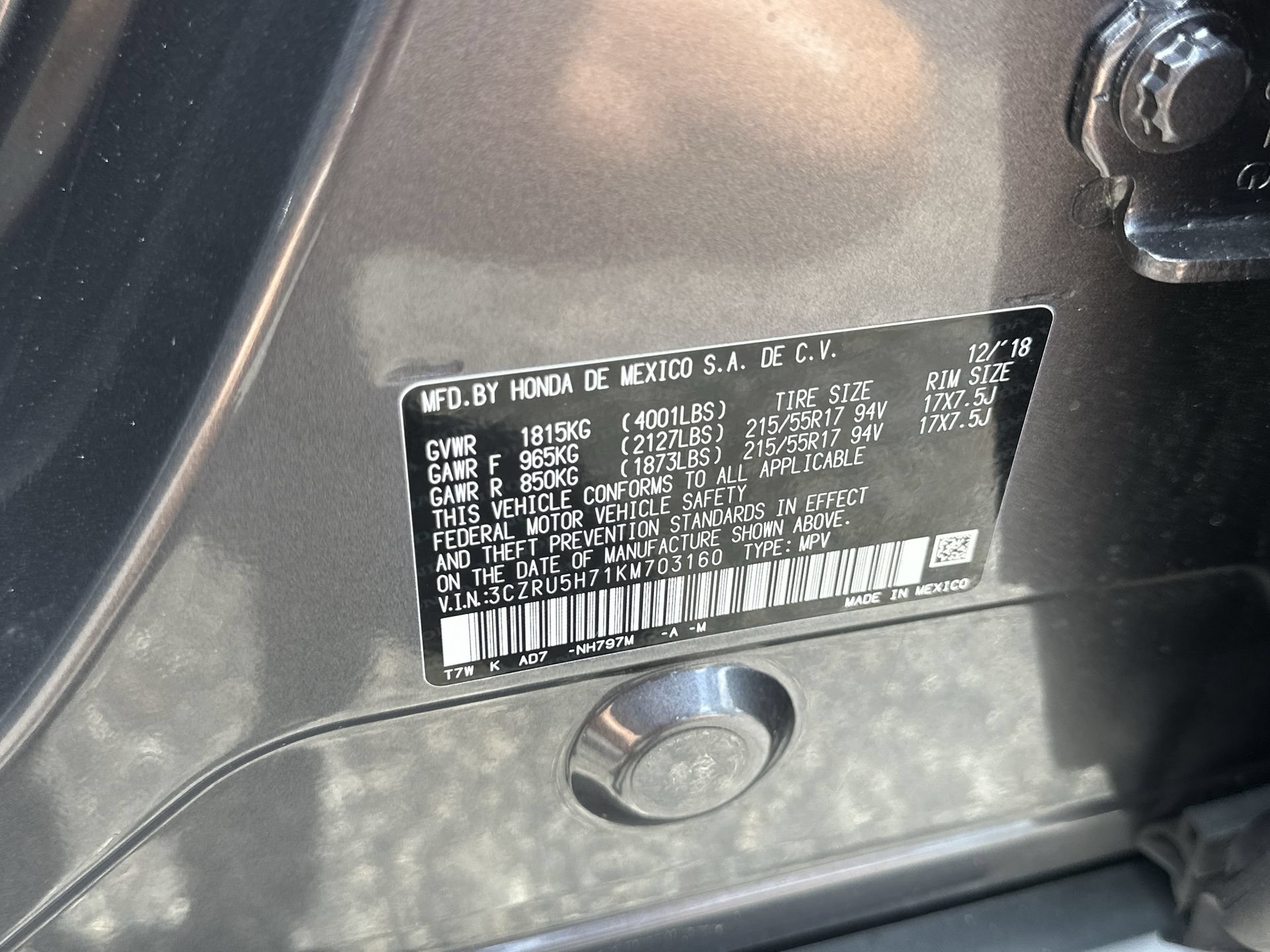 Used 2019 Honda HR-V EX-L image 31