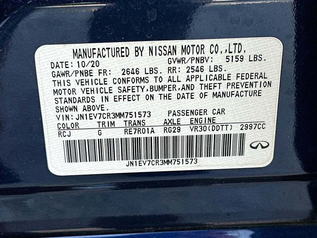 Used 2021 INFINITI Q50 Sensory w/ Cargo Package AWD/4WD image 33