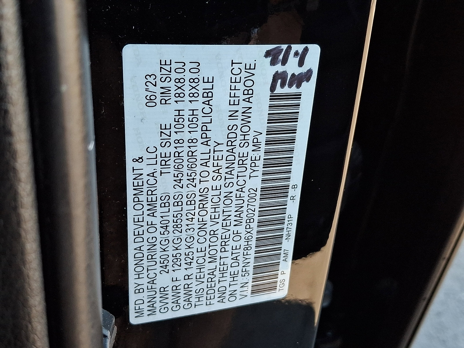 Certified 2023 Honda Passport TrailSport image 19