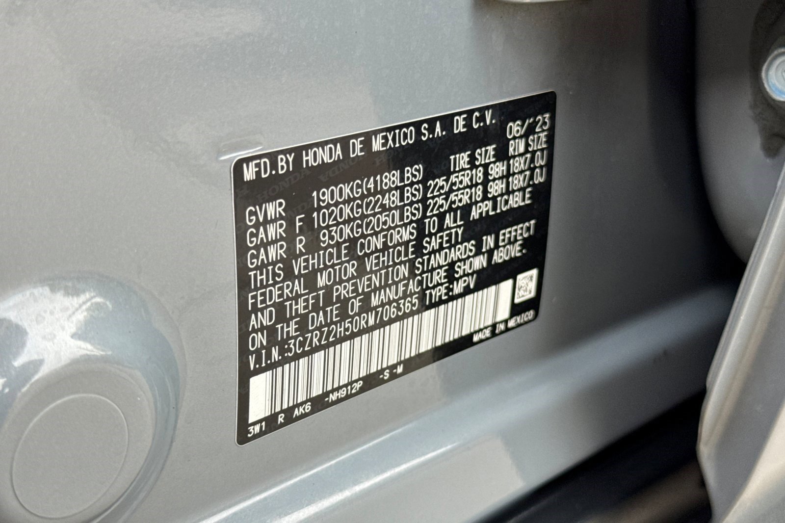 Certified 2024 Honda HR-V Sport image 34