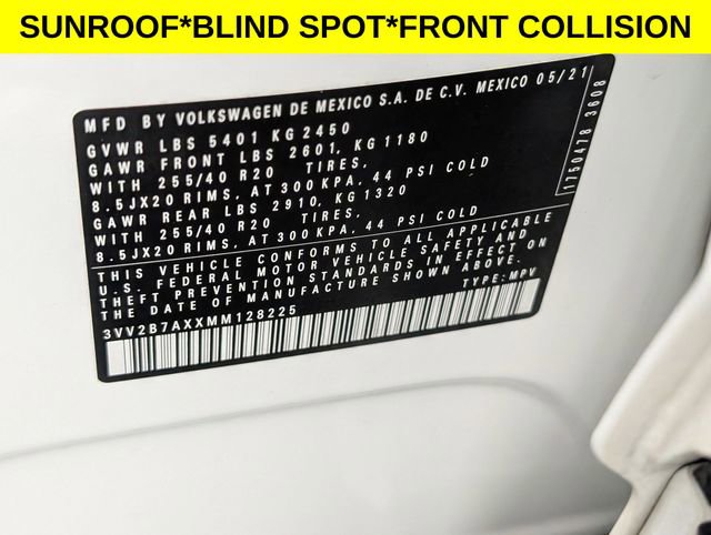 Used 2021 Volkswagen Tiguan SE R-Line w/ 3rd Row Seat Package image 37