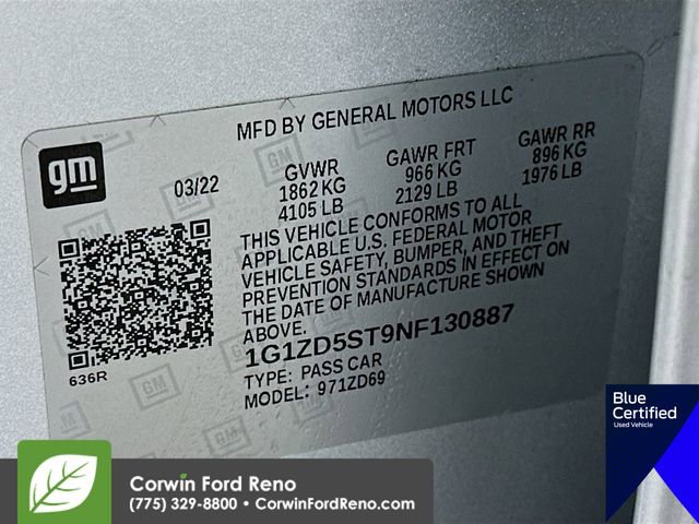 Used 2022 Chevrolet Malibu LT image 35