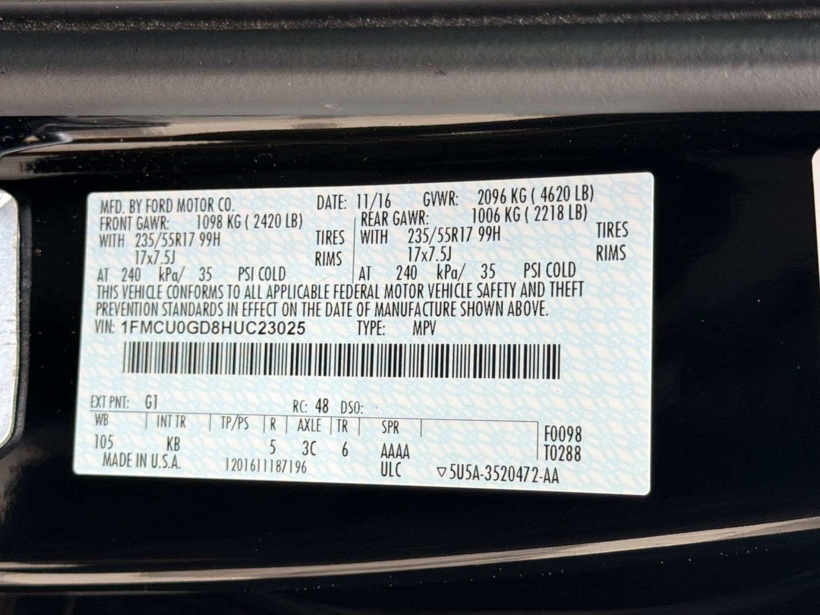 Used 2017 Ford Escape SE w/ Equipment Group 201A FWD image 23