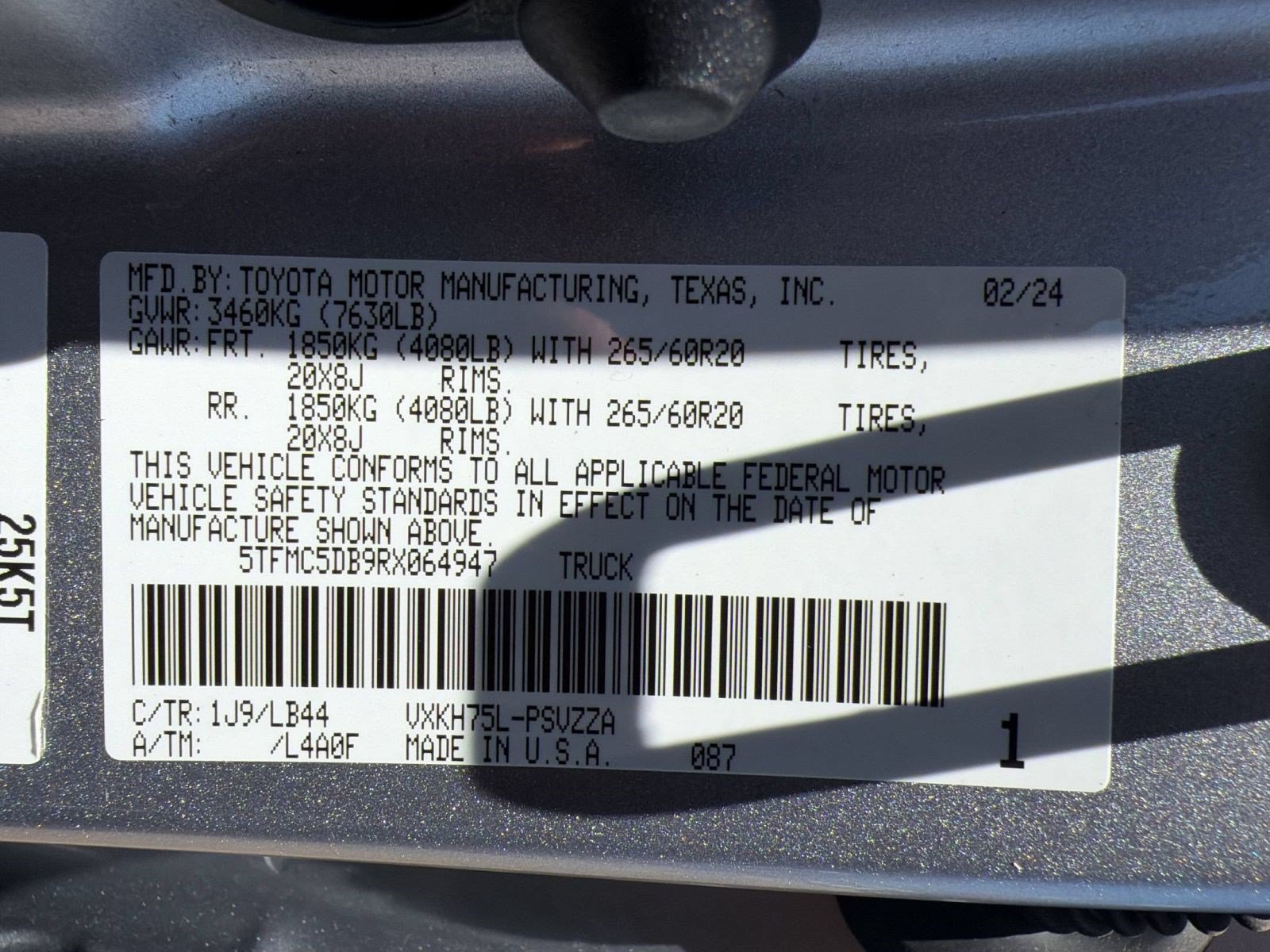 Used 2024 Toyota Tundra 1794 Edition AWD/4WD image 22