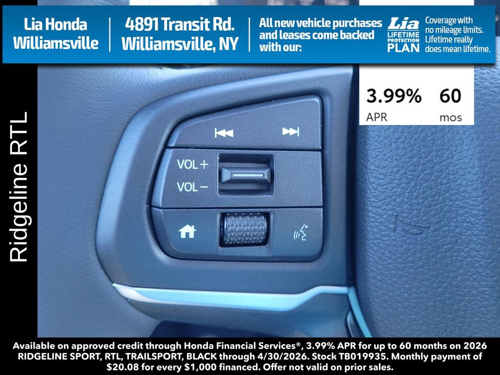 New 2026 Honda Ridgeline RTL image 19